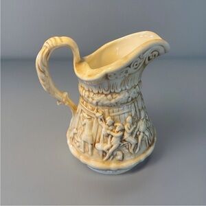 Tam O Shanter Robert Burns Poem Ceramic Molded Pitcher Jug Relief Ridgeway Scene